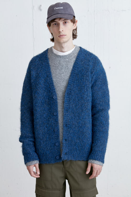 Navy mohair clearance cardigan